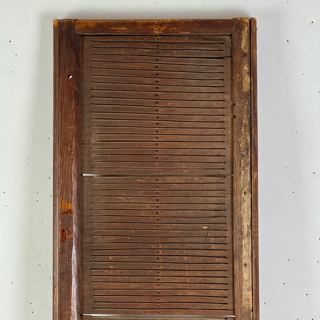 Antique 19th C. Country Early Primitive Unusually Large 44” Weaving Wood Tape Loom For Sale In New York - Image 6 of 11