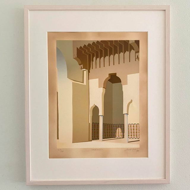 Vintage Signed and Numbered “Marrakech” Screenprint For Sale In Philadelphia - Image 6 of 6