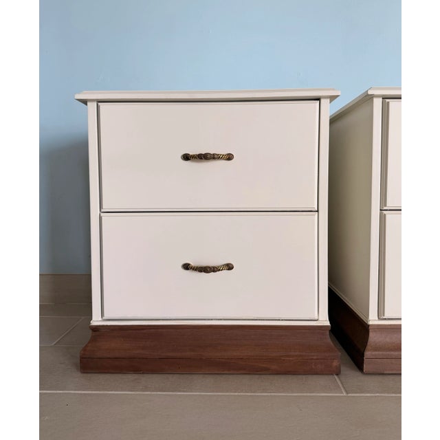 These vintage American of Martinsville nightstands have been fully refinished for a stunning modern look. Each piece was...