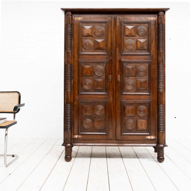 Vintage Cabinet by Charles Dudouyt, 1940s For Sale - Image 10 of 11