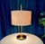 Large Minimalist Table Lamp in Brass and Wild Silk from Staff Leuchten, 1960s For Sale - Image 6 of 18