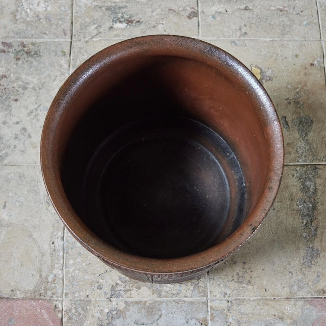 Brown David Cressey & Robert Maxwell “Sunburst” Planter for Earthgender For Sale - Image 8 of 10