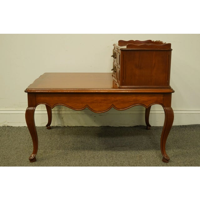 Colonial Manufacturing Colonial Style Solid Cherry 24x30" Accent Step End Table 331-31 For Sale - Image 10 of 13