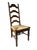 Vintage French Country Ladder Back Dining Chair For Sale - Image 6 of 12