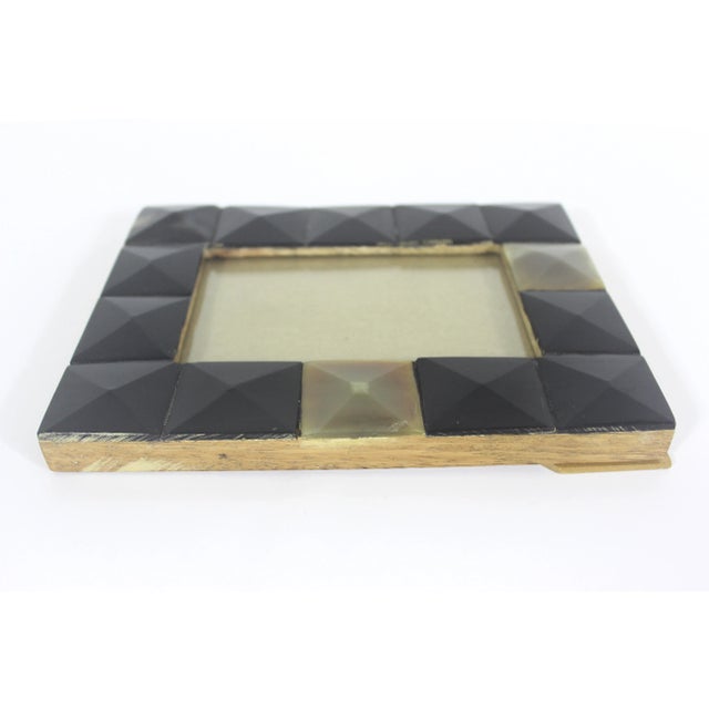 Vintage 4”x6” Natural Horn Picture Frame Easel Table Top Horizontal or Vertical For Sale - Image 13 of 14