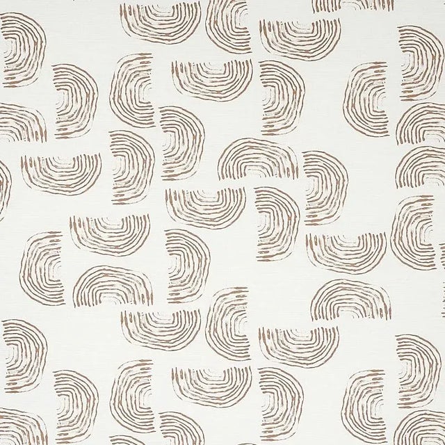 Schumacher Sample - Schumacher X Caroline Z Hurley Quansoo Fabric in Caramel For Sale - Image 4 of 4