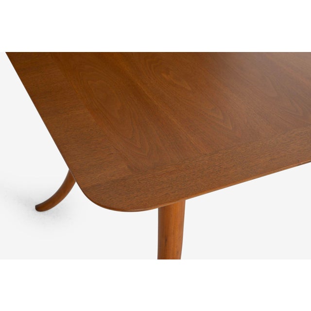 1950s t.h. Robsjohn Gibbings Saber Leg Dining Table For Sale - Image 10 of 12