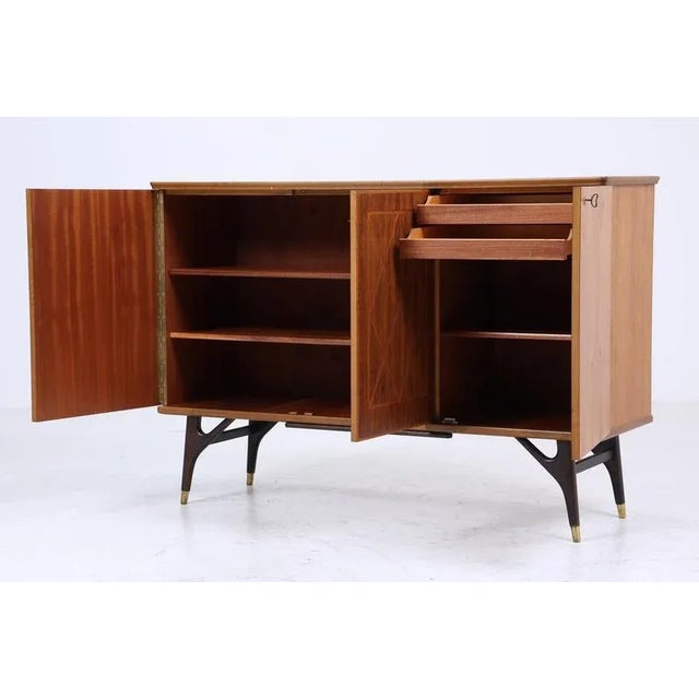 1960s Mid-Century Highboard with Inlays from AB Tabergsmöbler, 1960s For Sale - Image 5 of 11