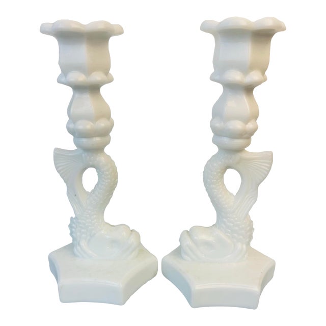 Italian Glass Candlesticks For Sale