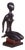 Original Art Deco Statuette in Lacquered Wood, Czechia, 1940s For Sale