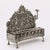 Baroque 19th Century Hand-Worked Repoussé Sterling Oil Lamp Footed Menorah For Sale - Image 14 of 18