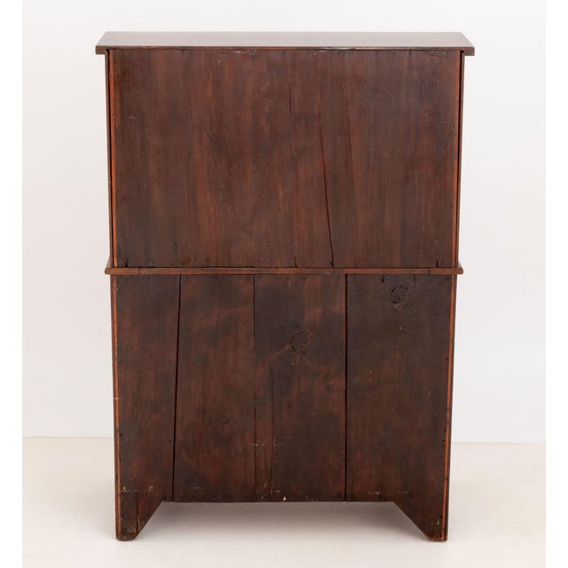American Empire Style Flame Mahogany Secretary For Sale - Image 11 of 11