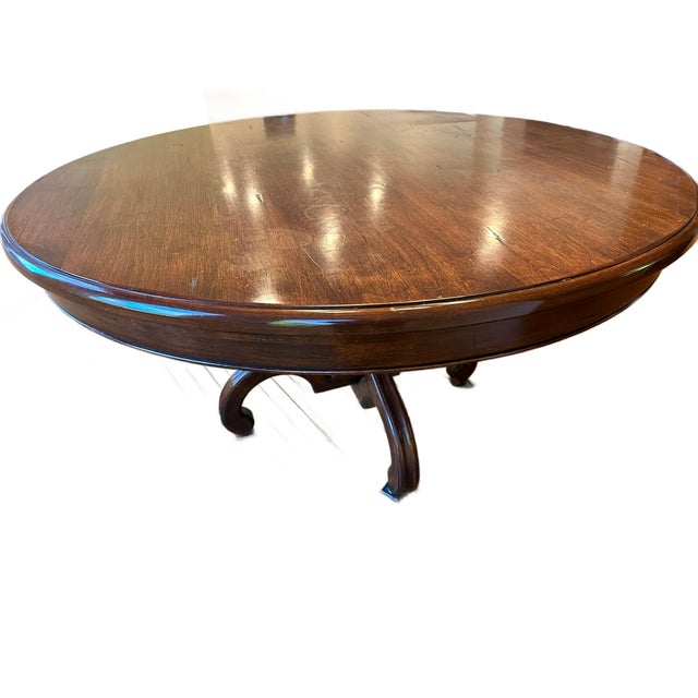 Transitional 7 Piece Dining Table and Chairs Set For Sale - Image 3 of 6