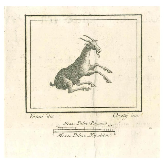 Carlo Oraty, Roman Fresco, 18th Century, Etching For Sale