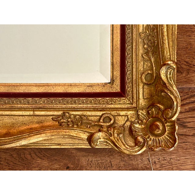 Wood Vintage La Barge Wall Mirror in Ornate Giltwood Frame For Sale - Image 7 of 10