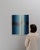 Baby Blue 20th Century Belgian Baby Blue Striped Abstract Vintage Painting With Metal Frame by Rene Berdal For Sale - Image 8 of 18