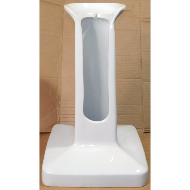Antique 1919 Trenton Potteries Company Large Tepeco Vitreous China Pedestal Sink For Sale - Image 14 of 18