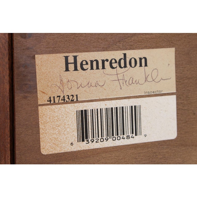 Henredon Bow Glass Mahogany Curio China Cabinet For Sale - Image 17 of 18