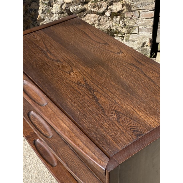Vintage Veneer Chest of Drawers in Elm Wood, 1970s For Sale - Image 17 of 18