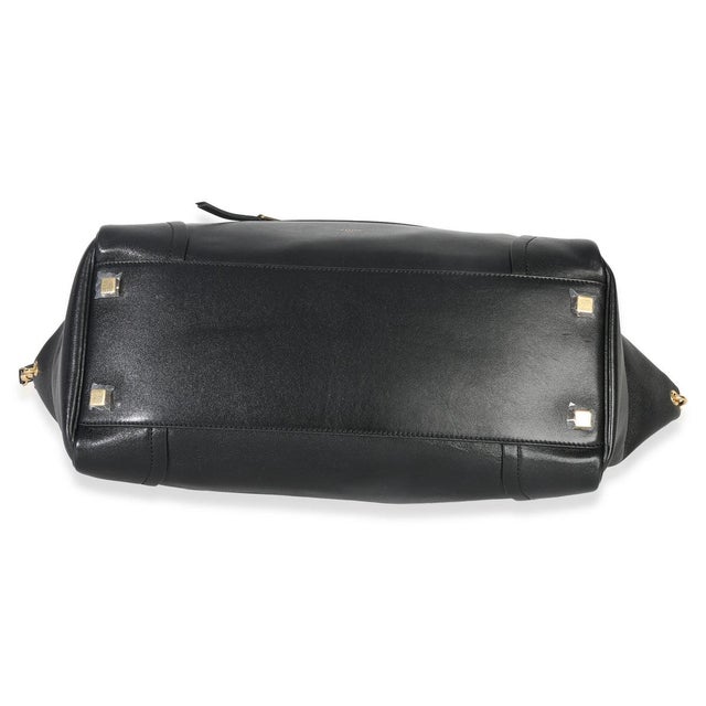 2020s Black Supple Shiny Lambskin Medium New Luggage For Sale - Image 5 of 9