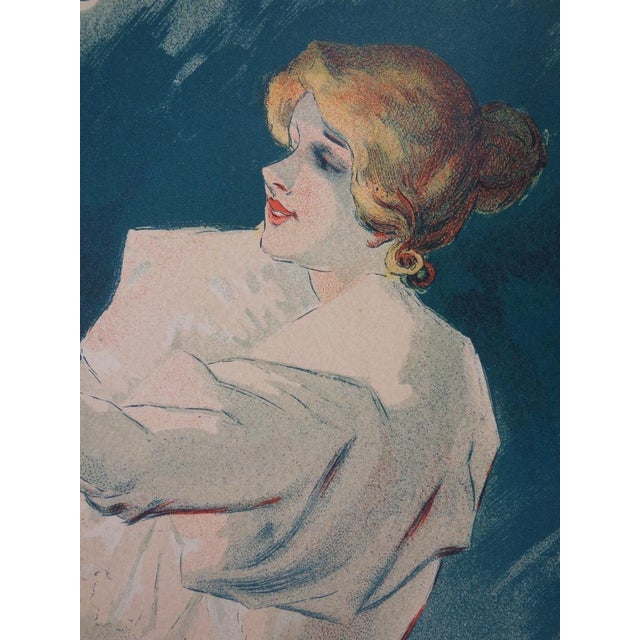 Lucien Lefevre, Electricine, Original Lithograph, 1897 For Sale - Image 4 of 8