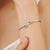 Emerald Contemporary Twin Emerald & Diamond Halo Open Cuff Bangle Bracelet in Sterling Silver For Sale - Image 8 of 11