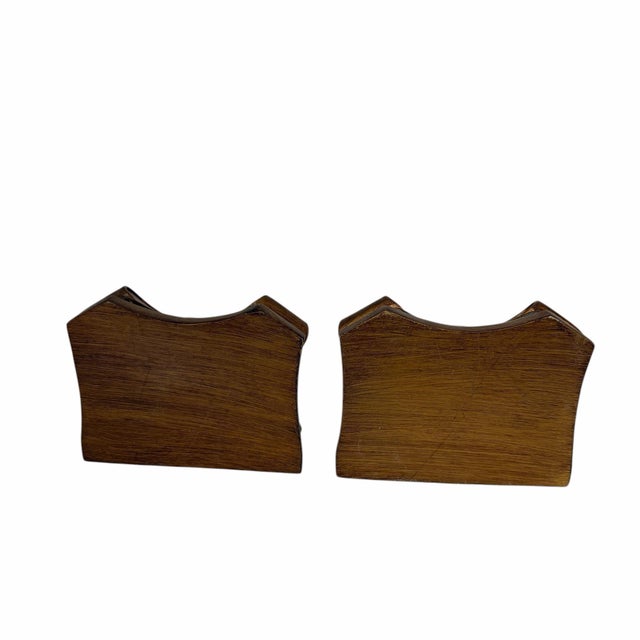 French Country Vintage Burnished Gold Decorative Wall Brackets - A Pair For Sale - Image 3 of 4