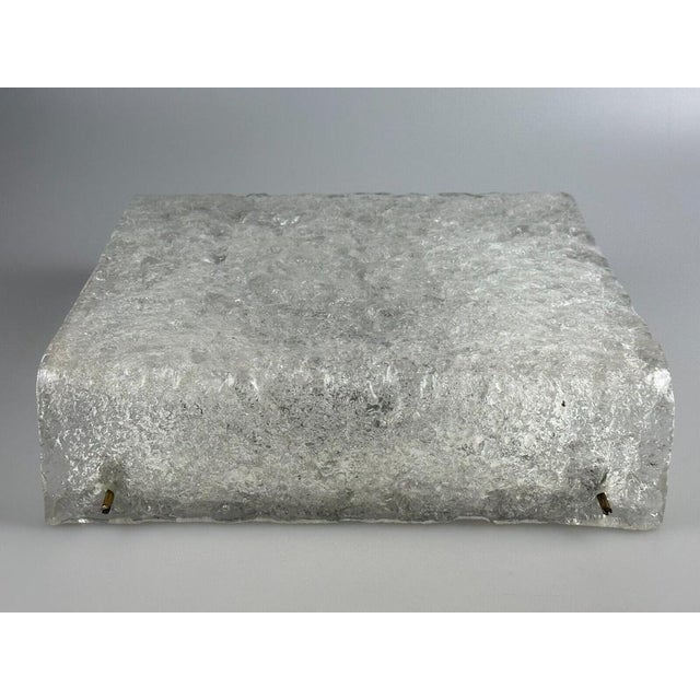 Ceiling Lamp in Ice Glass from Kaiser Leuchten, Germany, 1970s For Sale - Image 10 of 18