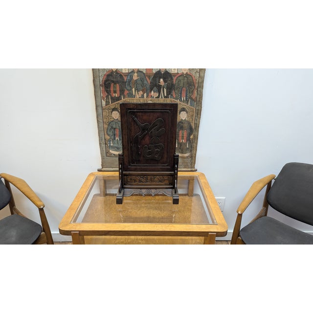 19th Century Carved Wooden Table Screen Story Board For Sale - Image 11 of 12