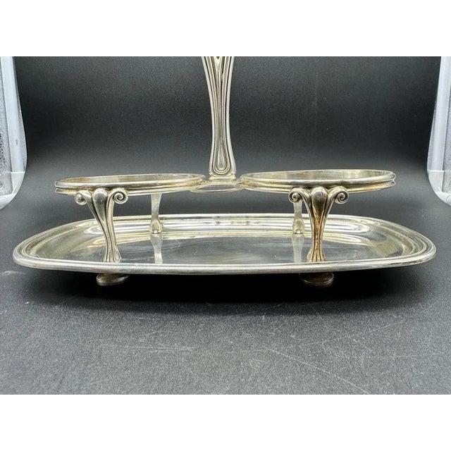 1980s 19th-century English Silver Cruet with crystal Cruets For Sale - Image 5 of 10