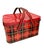 1950s Set of Three Tartan Metal Picnicware Pieces. For Sale - Image 4 of 7
