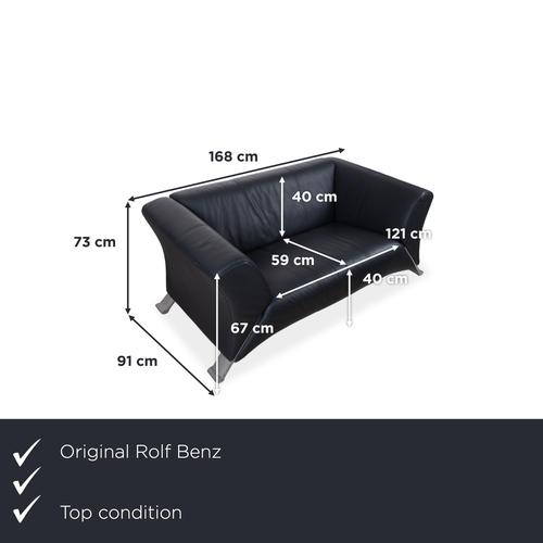 with this two-seater sofa from Rolf Benz, you're getting a sofa with a striking, sculptural design. The outward-curving,...
