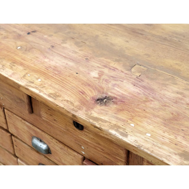 Antique Fir Wood Workshop Cabinet, 1930s For Sale - Image 10 of 18