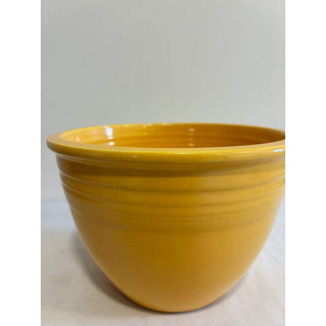 1940s Vintage Fiesta Yellow #3 Nesting Mixing Bowl, Homer Laughlin, Usa For Sale - Image 5 of 9