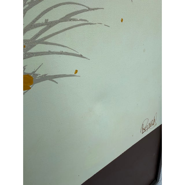 1960s 1960s Lee Reynolds Flora Still Life Canvas Painting 51” X 41” Mid Century Modern For Sale - Image 5 of 9