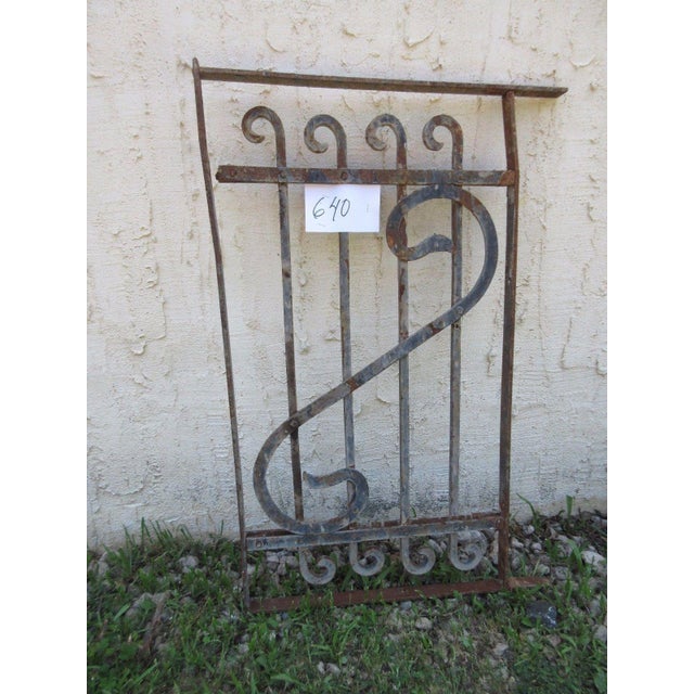 Antique Victorian Architectural Salvage Iron Element For Sale - Image 4 of 6