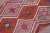 1980s Rustic Turkish Hand Knotted Ikat Colorful Kilim Rug For Sale - Image 4 of 9