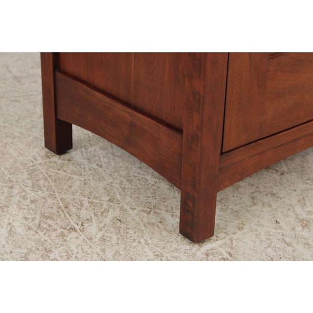 Pair Stickley Arts & Crafts Cherry Nightstands For Sale - Image 10 of 15