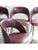 Burgundy Armchairs, 1950s, Set of 4 For Sale - Image 10 of 12