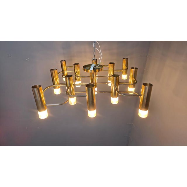 Mid-Century 13-Light Chandelier by Gaetano Sciolari, 1970 For Sale - Image 13 of 16