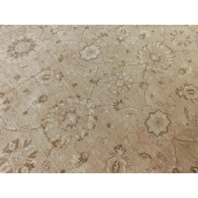 Textile Vintage Hand Knotted Wool Pile Rug in Soft Color Palette. 9'6"x 14'6" For Sale - Image 7 of 18
