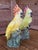 Yellow Mid-20th Century California Pottery Cockatoo Figurines – Set of Two For Sale - Image 8 of 9
