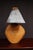 Wood Mid 20th Century Mid Century Modern Oversized Live Edge Wood Table Lamp With Patinated Copper Shade For Sale - Image 7 of 12