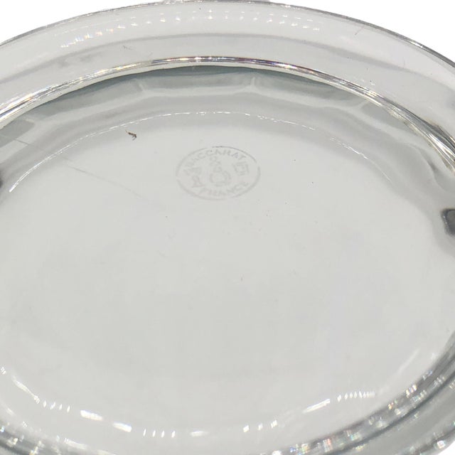 Baccarat Vintage Crystal Montaigne Optic Decanter With Stopper Etched