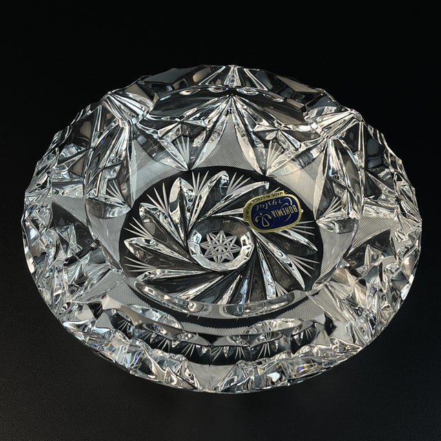 BOHEMIA　GIASS　MAIA Bohemian Glass Ashtray by Bohemia Crystal, 1990s | Chairish