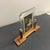 Art Deco 1930s Art Deco Wood, Chromed Metal and Glass French Picture Frame For Sale - Image 3 of 11