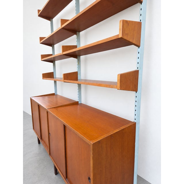 Scandinavian Teak Bookcase, Denmark, 1960s For Sale - Image 9 of 13