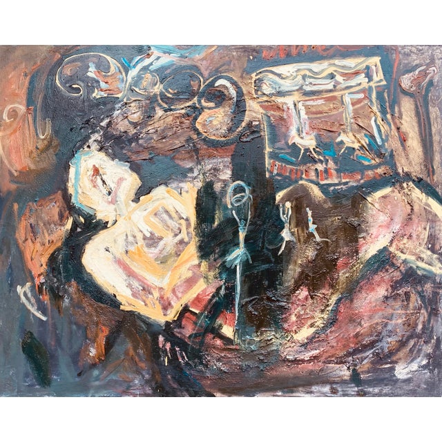 "Dreaming of the Fair" Contemporary Abstract Expressionist Oil Painting by Francesca Owen For Sale