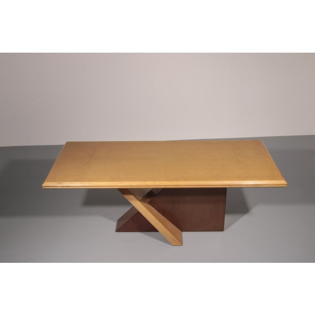 Khaki Italian Wooden Dining Table from Saporiti Italia, 1960s For Sale - Image 8 of 12