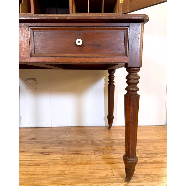 1860s Federal Walnut Postmaster's Desk For Sale - Image 12 of 16